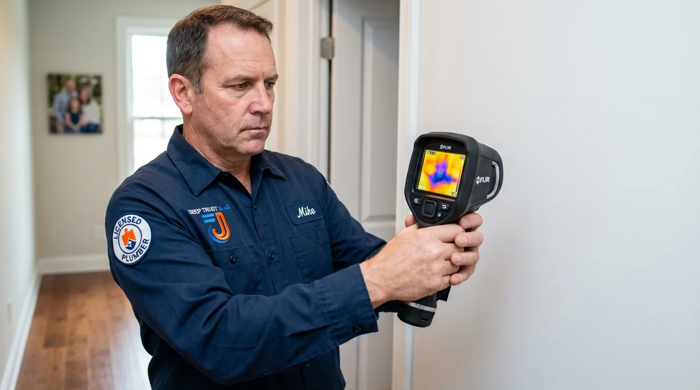 Thermal imaging leak detection by Johns Plumbing LLC in Delhi